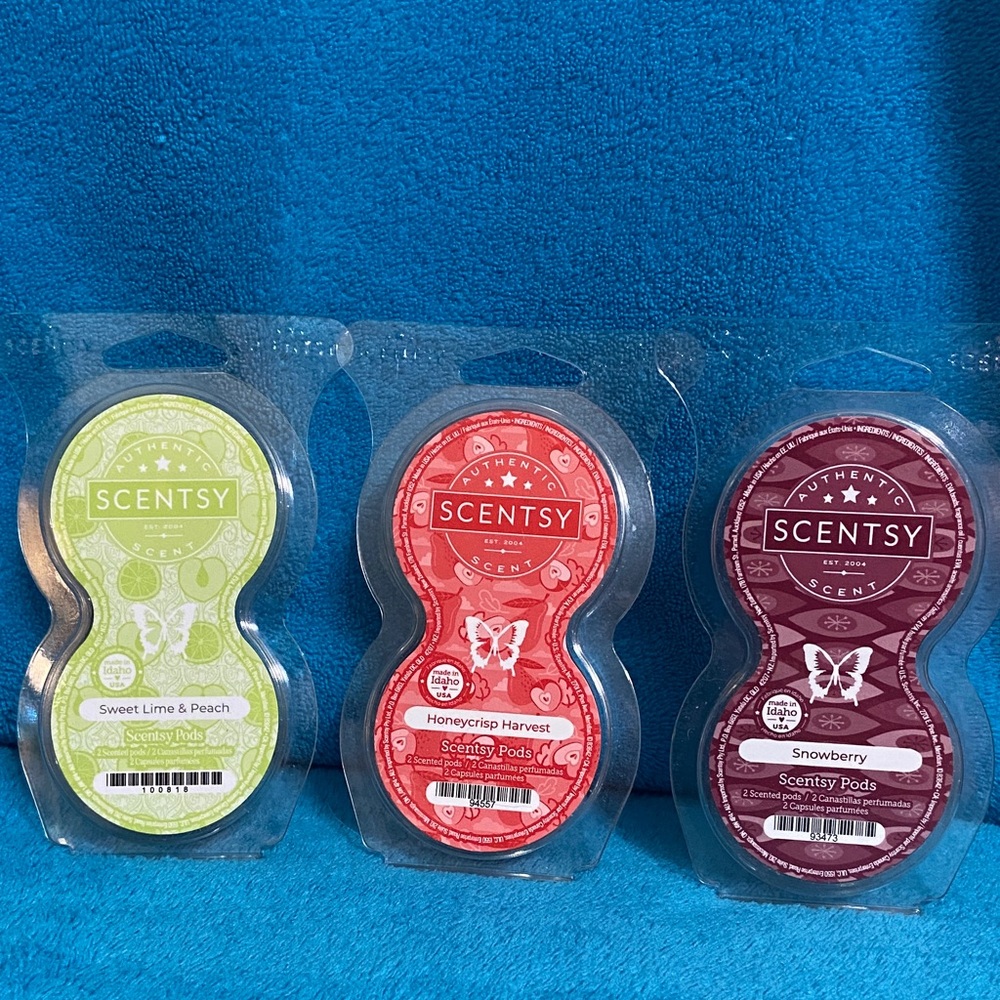 Scentsy Scent Pods Trio - Lime, Red, Purple